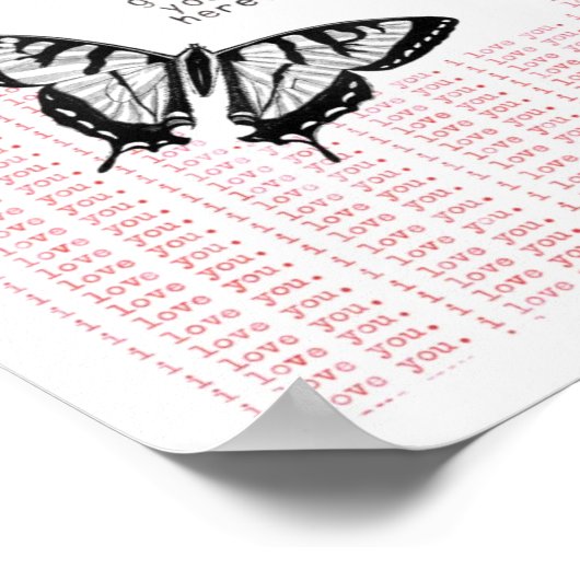 ik ben blij dat je hier bent poster (Hoek)