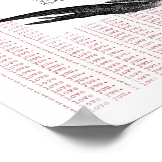 ik ben blij dat je hier bent poster (Hoek)