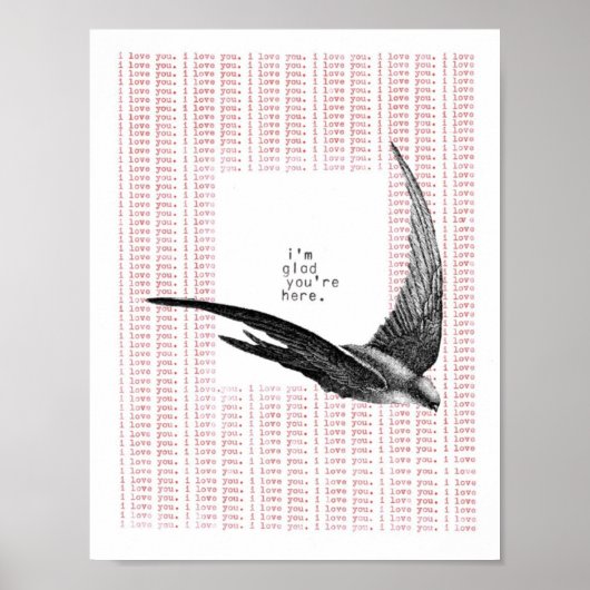 ik ben blij dat je hier bent poster (Voorkant)