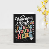 Ik ben blij dat je hier bent, welkom terug bij de kaart (Gele Bloem)