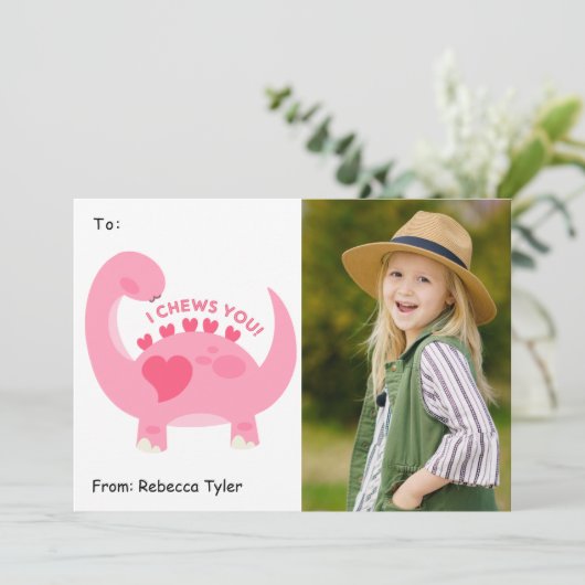 Ik ben blij dat je klaslokaal foto-Valentijnsdag m Feestdagenkaart (Staand voorkant)