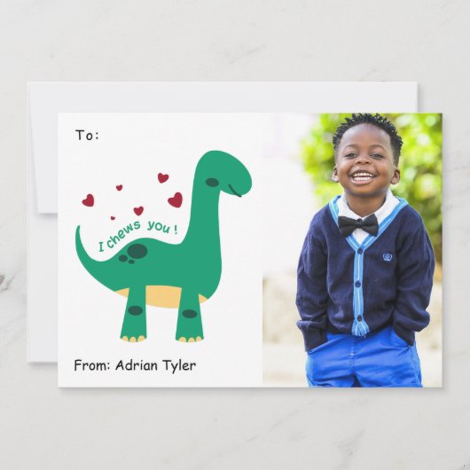 Ik ben blij dat je klaslokaal foto-Valentijnsdag m Feestdagenkaart (Voorkant)