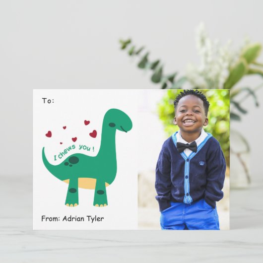 Ik ben blij dat je klaslokaal foto-Valentijnsdag m Feestdagenkaart (Staand voorkant)