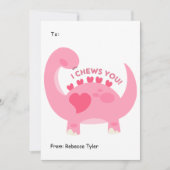 Ik ben blij dat je klaslokaal roze Valentijnsdag b Feestdagenkaart (Voorkant)