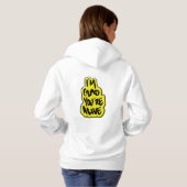 Ik ben blij dat je leeft hoodie (Achterkant volledig)