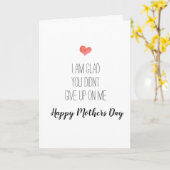 Ik ben blij dat u mij niet hebt opgegeven, moederd kaart (Gele Bloem)