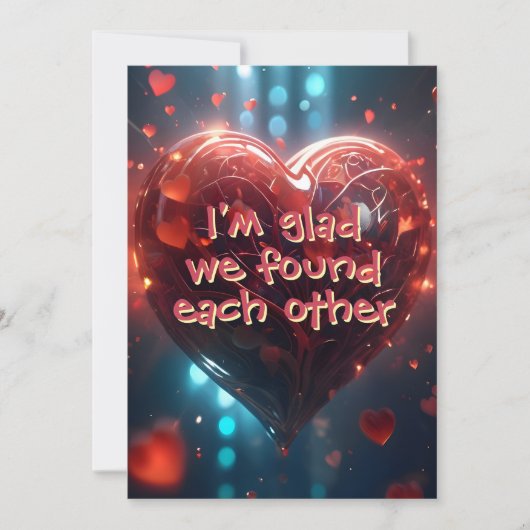 Ik ben blij dat we elkaar Valentijn Kaart hebben g (Voorkant)