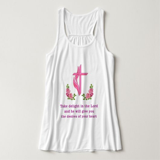 Ik ben blij met de Heer Tanktop (Design voorkant)