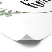 Ik ben blij met de woorden die ik thuis heb | Home Poster (Hoek)