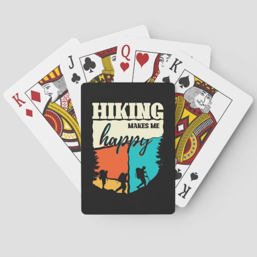 Ik ben blij met mijn wandelgang pokerkaarten (Achterkant)