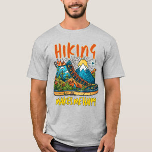 Ik ben blij met mijn wandelgang t-shirt