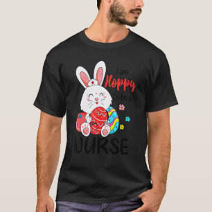 Ik ben blij om een verpleegster Paasei Konijn te z T-shirt