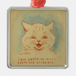 Ik ben blij omdat iedereen van me houdt (Ginger Ca Metalen Ornament