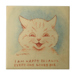 Ik ben blij omdat iedereen van me houdt (Schattige Tegeltje