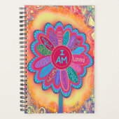 IK BEN bloemig Inspirerend kleurrijke meisjesplann Planner (Voorkant)