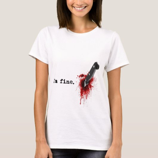 Ik ben Bloody Halloween T-Shirt (Voorkant)