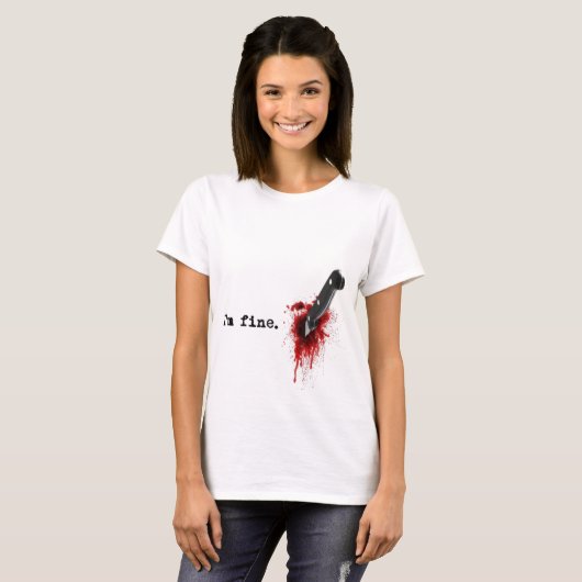 Ik ben Bloody Halloween T-Shirt (Voorkant volledig)