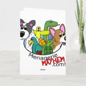 Ik ben Blue Quaker Parakeet Kaart (Achterkant)