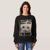 Ik ben blut kat meme vrouwen trui (Voorkant volledig)