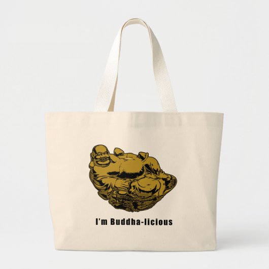 Ik ben boeddha-lief grote tote bag (Voorkant)
