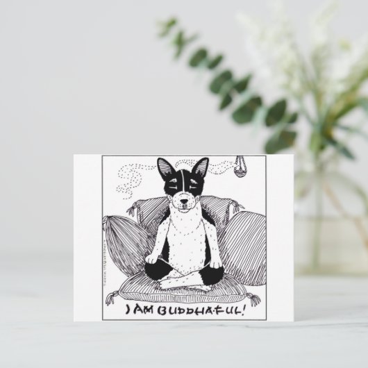 Ik ben Boeddha-vol Briefkaart (Staand voorkant)