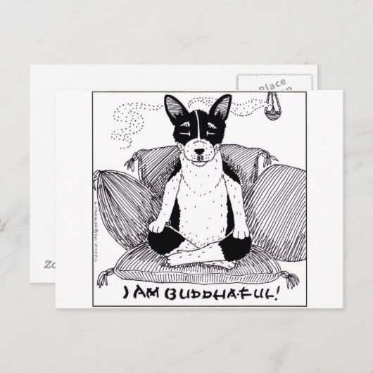 Ik ben Boeddha-vol Briefkaart (Voorkant / Achterkant)