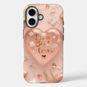 Ik ben boekenliefhebber hartvormig mobiel Hoesje