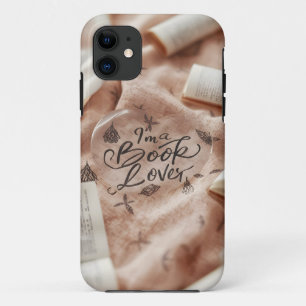 Ik ben boekenliefhebber hartvormig mobiel Hoesje