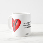 Ik ben bonafide lid van de Zipper Club Koffiemok (Voorkant links)