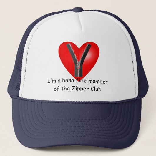 Ik ben bonafide lid van de Zipper Club Trucker Pet (Voorkant)