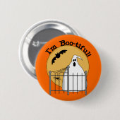 Ik ben Boo-armige Halloween T-shirts en Gifts Ronde Button 5,7 Cm (Voorkant /achterkant)