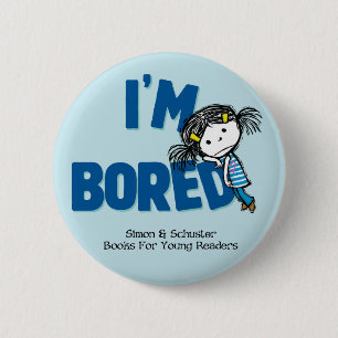 IK BEN BORED-cirkelknop Ronde Button 5,7 Cm