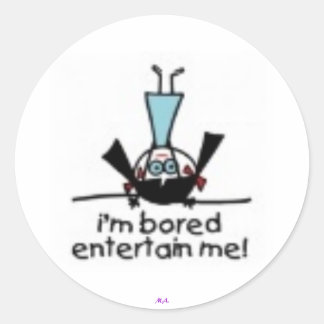 Ik ben Bored Ronde Sticker