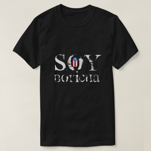 Ik ben Boricua trots T-shirt (Design voorkant)