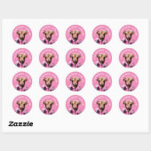 Ik ben borstkanker te boven gekomen ronde sticker (Vel)