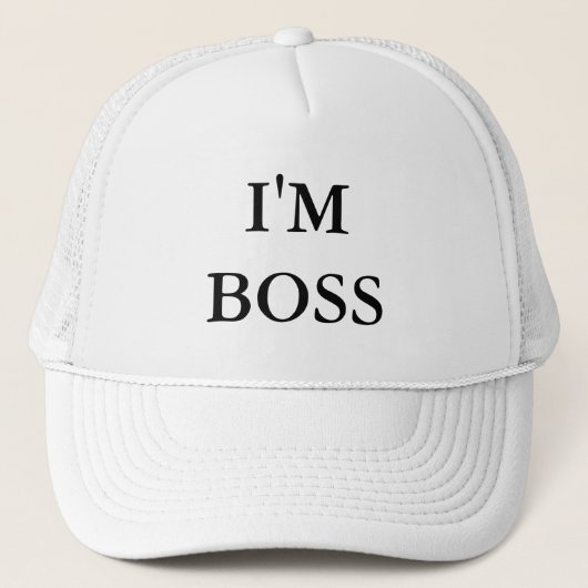 IK BEN BOSS TRUCKER PET (Voorkant)