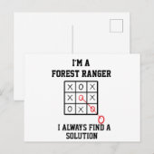 Ik ben boswachter, ik vind altijd een oplossing briefkaart (Voorkant / Achterkant)