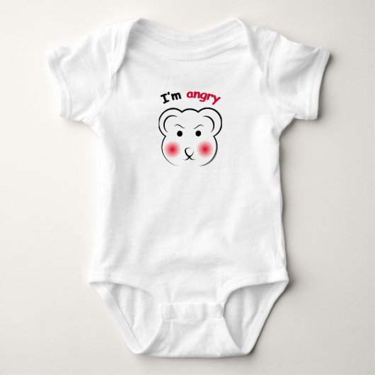 Ik ben Boze Beer - Cute Minimalistische Stemmingsd Romper (Voorkant)