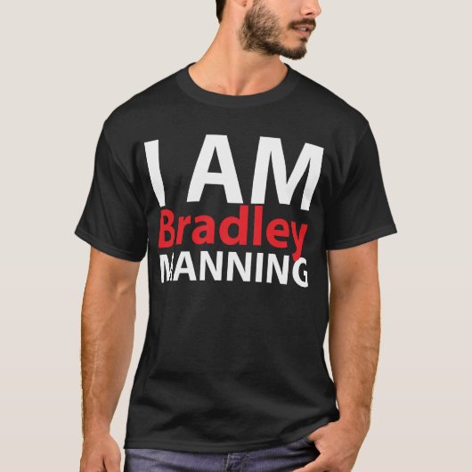 Ik ben Bradley Manning T-shirt (Voorkant)