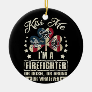 Ik ben brandweerman, Iers of Drink Keramisch Ornament