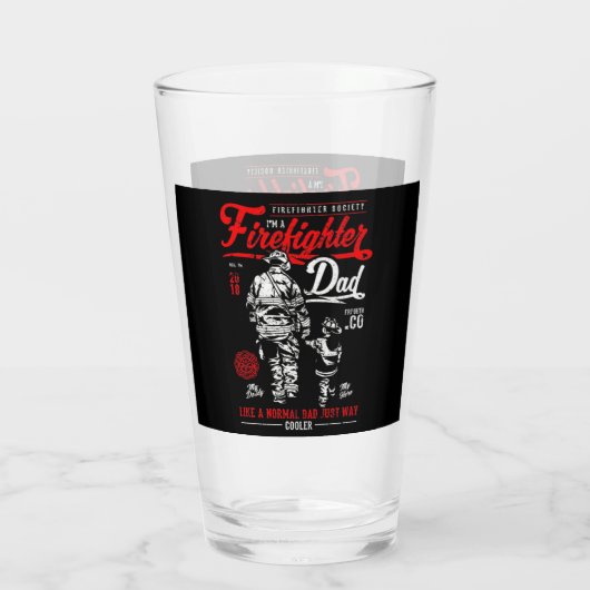 Ik ben brandweervader glas (Achterkant)