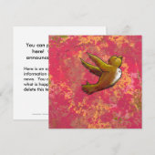 Ik ben Brave - mooie leuke vogel met hart Kaart (Voorkant / Achterkant)