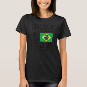 Ik ben Braziliaanse vlag Braziliaans erfgoed, Braz T-shirt
