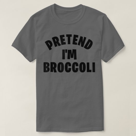 Ik ben Broccoli Funny Halloween Costume Part T-shirt (Design voorkant)
