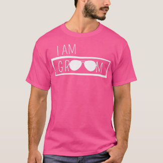 Ik ben bruidegom huwelijksfeest getuige vrijgezell t-shirt