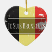 Ik ben Brussel (Je Juis Brussel) Keramisch Ornament (Voorkant)