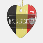 Ik Ben Brussel (Je Suis Bruxelles) Keramisch Ornament (Links)