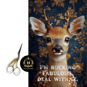 Ik ben Bucking Fabulous Sassy Deer Decoupage Tissuepapier