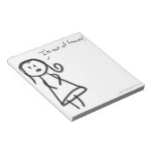 Ik ben buiten de focus notitieblok (Schuin)