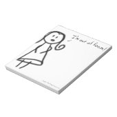 Ik ben buiten de focus notitieblok (Linkerzijde)